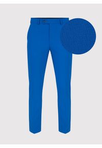 Pako Lorente - PAKO LORENTE – Niebieskie spodnie garniturowe P22SF-6G-020-N-S. Kolor: niebieski. Materiał: poliester, wiskoza. Wzór: gładki