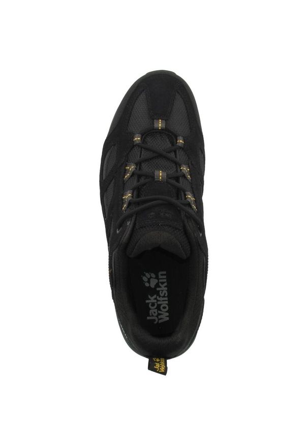 Buty trekkingowe męskie Jack Wolfskin Vojo 3 Texapore czarne. Kolor: czarny, wielokolorowy, żółty. Materiał: tkanina, materiał, guma, syntetyk