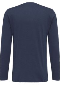 Mustang - MUSTANG Slub Longsleeve MĘSKA KOSZULKA Z DŁUGIM RĘKAWEM LONGSLEEVE DRESS BLUES 1007048 5334. Długość rękawa: długi rękaw. Długość: długie #7