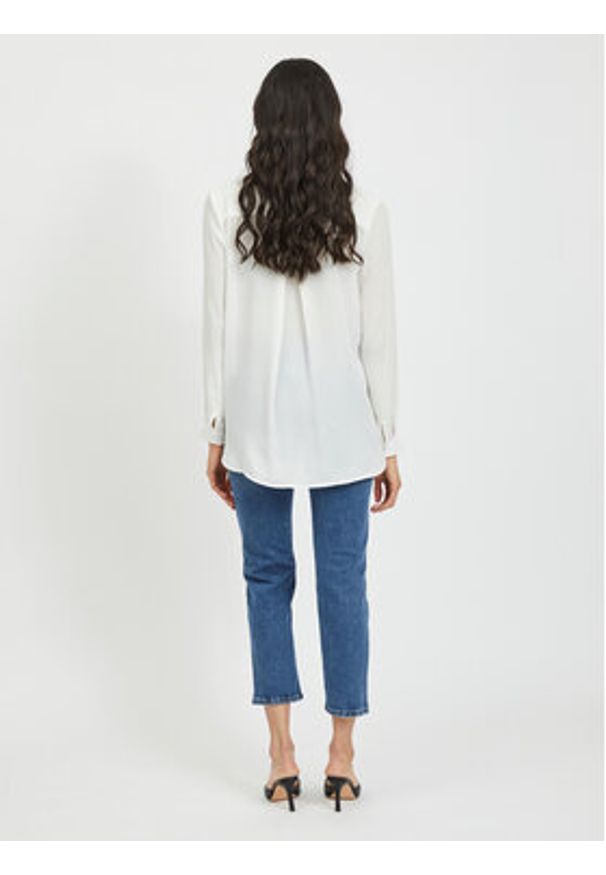 Vila Koszula Lucy 14044253 Biały Relaxed Fit. Kolor: biały. Materiał: syntetyk