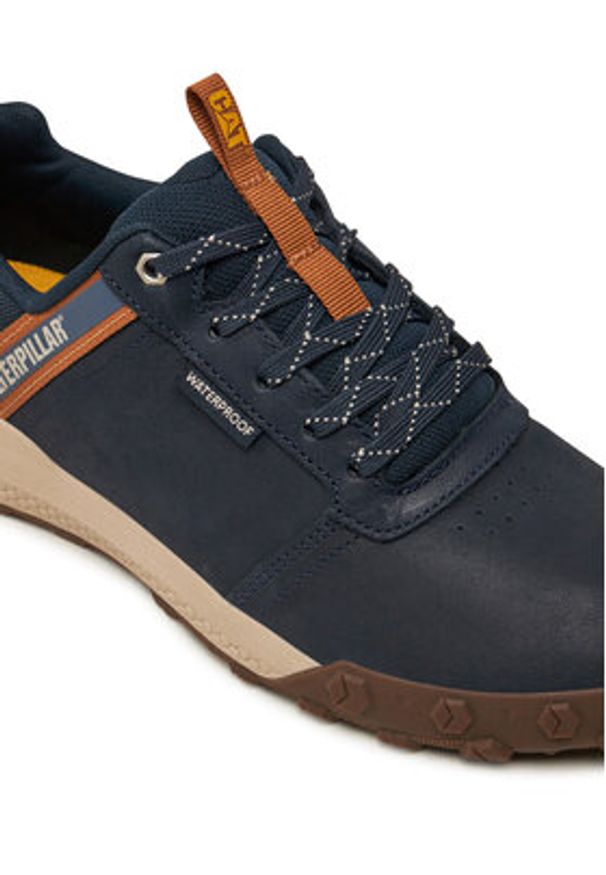 CATerpillar Sneakersy Hex Ready Low WP P726102 Granatowy. Kolor: niebieski. Materiał: skóra