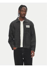 DC Kurtka jeansowa Pit Crew Jacket ADYJK03206 Czarny Boxy Fit. Kolor: czarny. Materiał: jeans