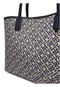 TOMMY HILFIGER - Tommy Hilfiger Torebka Th Icon Tote Jacquard AW0AW18889 Niebieski. Kolor: niebieski #2