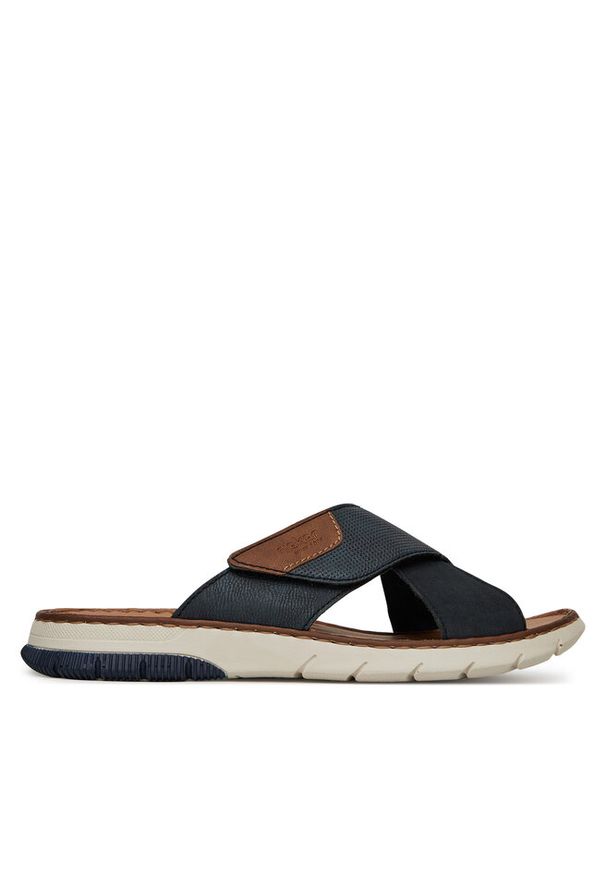 Klapki Rieker. Kolor: niebieski