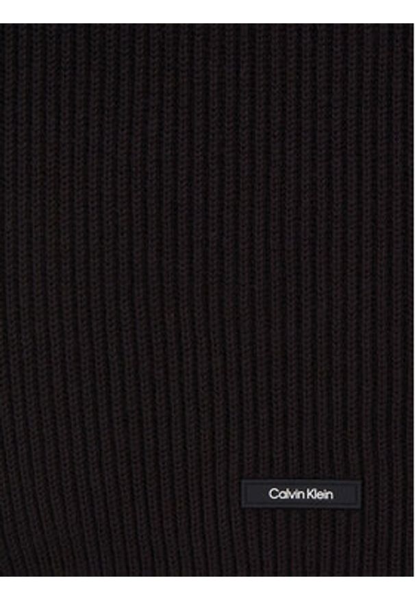 Calvin Klein Szalik Classic K50K512367 Czarny. Kolor: czarny. Materiał: bawełna, materiał