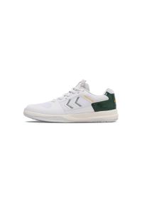 Buty do chodzenia męskie Hummel Power Play Pro. Zapięcie: sznurówki. Kolor: biały, zielony, wielokolorowy. Materiał: syntetyk, materiał. Szerokość cholewki: normalna. Sport: turystyka piesza
