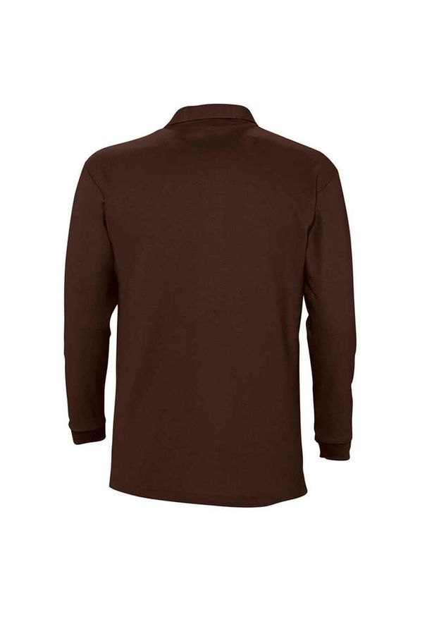 SOL'S - Koszulka Polo Z Długim Rękawem Dla Dorosłych Unisex Winter II. Okazja: na co dzień. Typ kołnierza: polo. Kolor: brązowy. Długość rękawa: długi rękaw. Długość: długie. Styl: casual