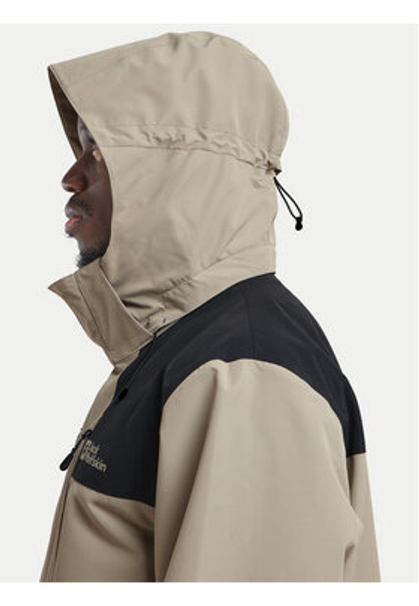 Jack Wolfskin Kurtka outdoor Jasper 2l 1108373 Szary Regular Fit. Kolor: szary. Materiał: syntetyk. Sport: outdoor