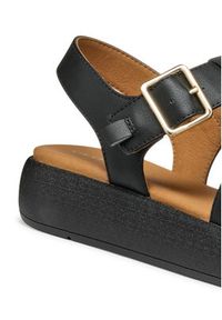 Geox Sandały D Camalei D550NE 000BC C9999 Czarny. Kolor: czarny. Materiał: skóra
