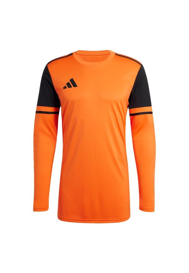 Adidas - Koszulka Squadra 25 Goalkeeper Long Sleeve. Kolor: wielokolorowy, czarny, pomarańczowy. Materiał: materiał. Długość rękawa: długi rękaw. Sport: bieganie, piłka nożna