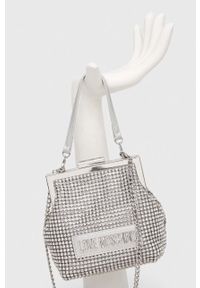 Love Moschino kopertówka kolor srebrny. Kolor: srebrny. Rodzaj torebki: na ramię #4