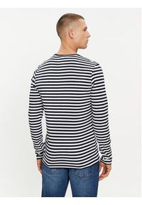 TOMMY HILFIGER - Tommy Hilfiger Longsleeve MW0MW10804 Granatowy Slim Fit. Kolor: niebieski. Materiał: bawełna. Długość rękawa: długi rękaw #3