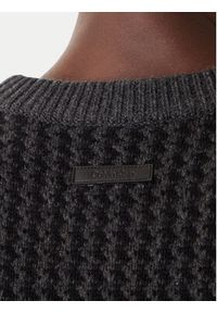 Calvin Klein Sweter LV04LD306G Szary Regular Fit. Kolor: szary. Materiał: wełna #4