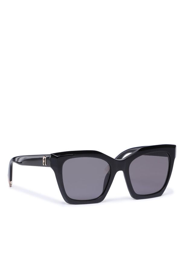 Furla Okulary przeciwsłoneczne Sunglasses SFU621 WD00055-A.0116-O6000-1-060-CN-D Czarny. Kolor: czarny