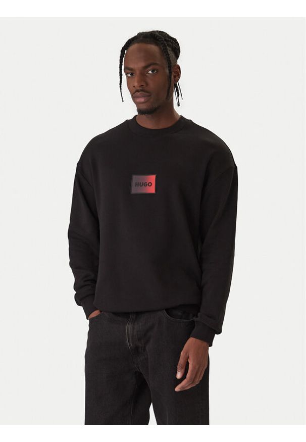 Hugo - HUGO Bluza Danotop 50553134 Czarny Regular Fit. Kolor: czarny. Materiał: bawełna