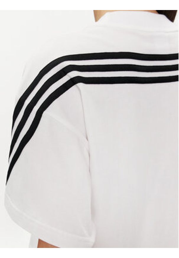 Adidas - adidas T-Shirt Future Icons 3-Stripes IV5270 Biały Relaxed Fit. Kolor: biały. Materiał: bawełna
