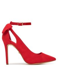 DeeZee Szpilki AB-8868 Czerwony. Kolor: czerwony. Materiał: materiał. Obcas: na szpilce