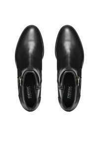 Geox Botki D Felicity D46G1A 04304 C9997 Czarny. Kolor: czarny. Materiał: skóra #4