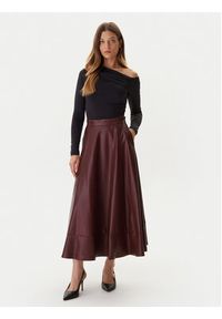 Guess Spódnica z imitacji skóry W5BD71 K8S30 Brązowy Regular Fit. Kolor: brązowy. Materiał: skóra #3