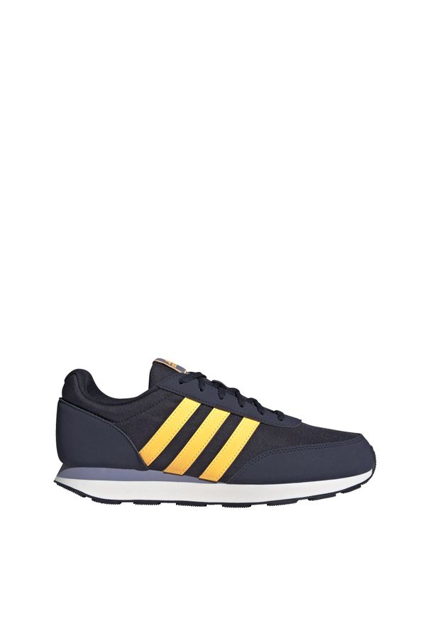 Adidas - Run 60s 3.0 Lifestyle Running Shoes. Kolor: niebieski, wielokolorowy, żółty. Materiał: materiał. Sport: bieganie