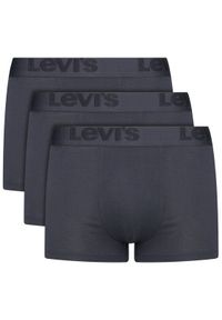 Levi's® Komplet 3 par bokserek 37149-0297 Granatowy. Kolor: niebieski. Materiał: bawełna