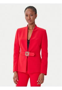 Rinascimento Marynarka CFC0126208003 Czerwony Slim Fit. Kolor: czerwony. Materiał: syntetyk