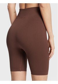 Gina Tricot Kolarki Sky Seamless 16534 Brązowy Slim Fit. Kolor: brązowy. Materiał: syntetyk #4