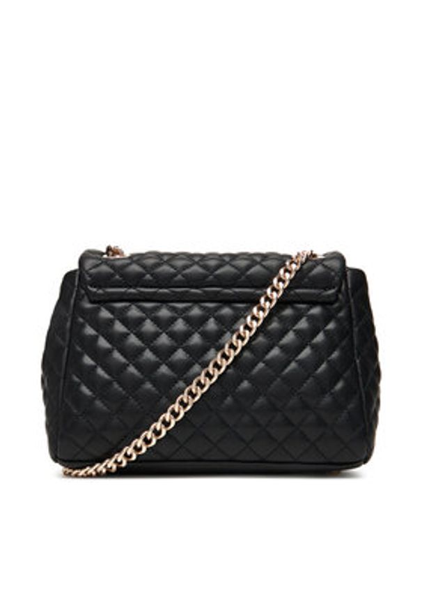 Guess Torebka Everlee HWEG86 79210 Czarny. Kolor: czarny. Materiał: skórzane