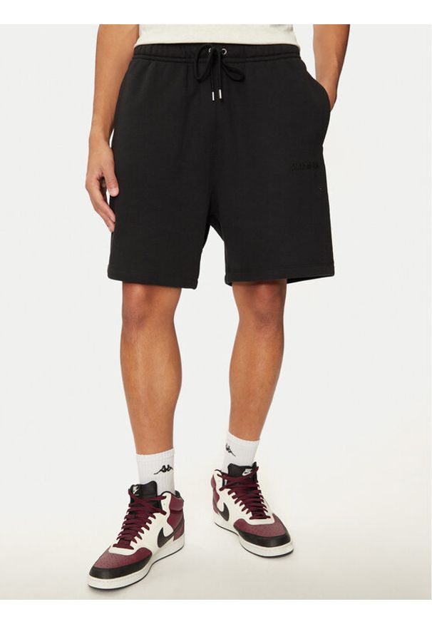 Nike Szorty sportowe FJ0700 Czarny Regular Fit. Kolor: czarny. Materiał: bawełna. Styl: sportowy