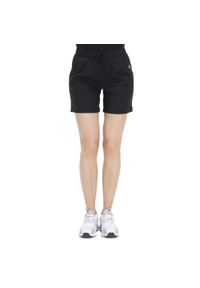 LEONE 1947 APPAREL - Damskie szorty w odcieniach ziemi. Kolor: czarny. Materiał: tkanina. Sport: fitness