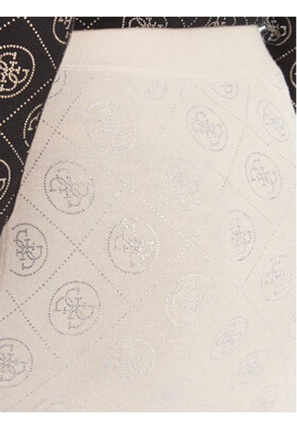 Guess Spódnica mini W6RD0O Z3JD2 Beżowy Regular Fit. Kolor: beżowy. Materiał: syntetyk