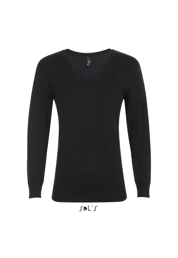 SOL'S - Sweter damski Sol's Glory. Kolor: czarny. Materiał: polar. Sezon: zima