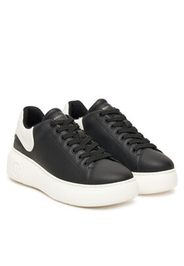 Armani Exchange Sneakersy XW002149 AF19528 MC024 Czarny. Kolor: czarny. Materiał: skóra