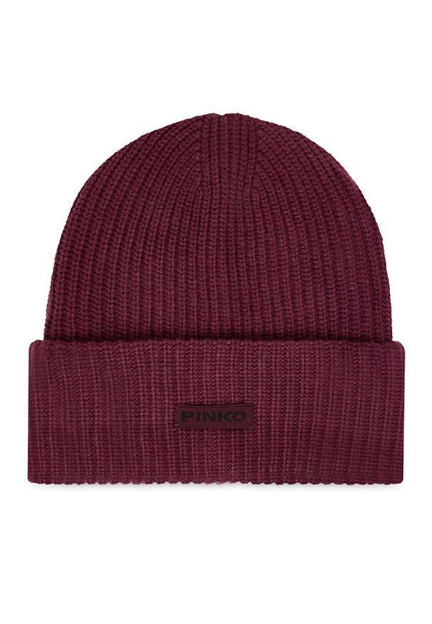 Pinko - PINKO Czapka Bosnia 105993 A2Z4 Bordowy. Kolor: czerwony. Materiał: wiskoza