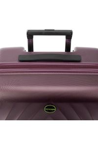 Wittchen - Duża walizka z polikarbonu w ukośny wzór. Kolor: fioletowy. Materiał: guma #3