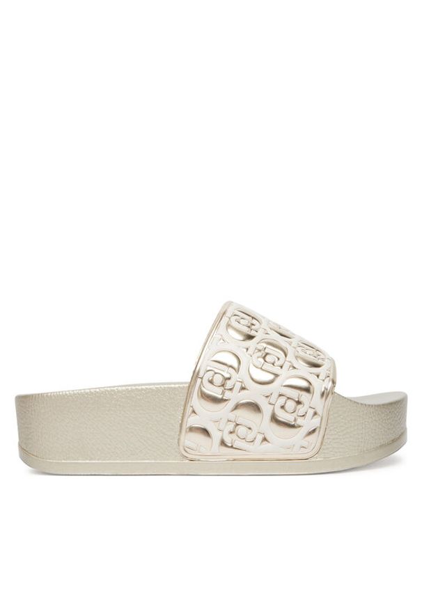 Liu Jo Klapki Mykonos 01 BA6129 EX252 Złoty. Kolor: złoty. Materiał: skóra