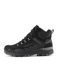 ALPINE PRO - Buty trekkingowe wysokie Alpine Pro Merse Vibram. Kolor: czarny. Materiał: skóra. Szerokość cholewki: normalna