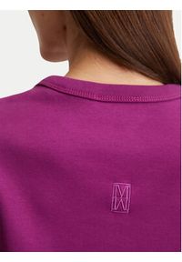 Marc O'Polo T-Shirt 506 2039 51123 Fioletowy Relaxed Fit. Typ kołnierza: polo. Kolor: fioletowy. Materiał: bawełna #5