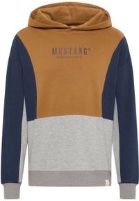 Mustang - MĘSKA BLUZA Z KAPTUREM MUSTANG Bennet Color Block Rubber 1014160 3161. Typ kołnierza: kaptur #6