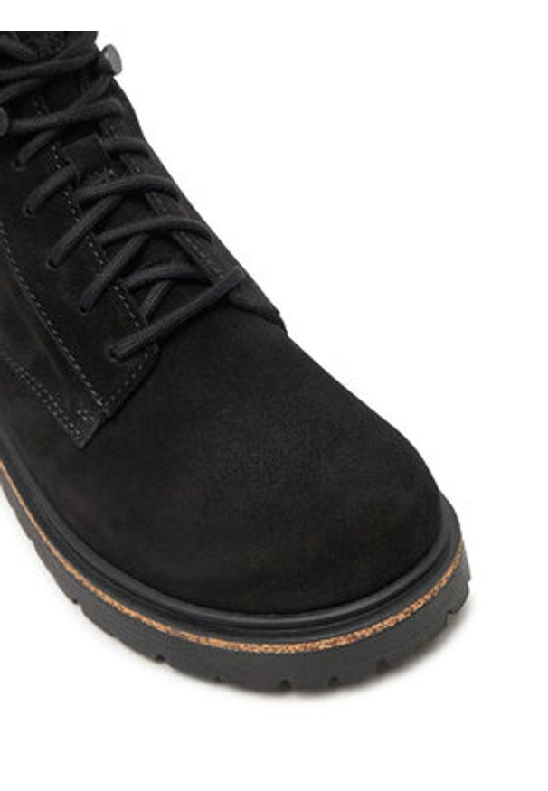 Birkenstock Trzewiki Highwood Lace Mid W Lena 1028893 Czarny. Kolor: czarny. Materiał: skóra, zamsz