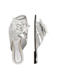 Gino Rossi - GINO ROSSI Klapki CEO-ROSE-LT-2221-1 Srebrny. Kolor: srebrny. Materiał: skóra #5