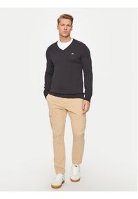 Tommy Jeans Sweter Essential DM0DM19429 Czarny Slim Fit. Kolor: czarny. Materiał: bawełna