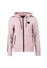 PEAK MOUNTAIN - Damska bluza polarowa Peak Mountain Alice. Kolor: różowy. Materiał: polar. Sezon: zima. Sport: narciarstwo #1