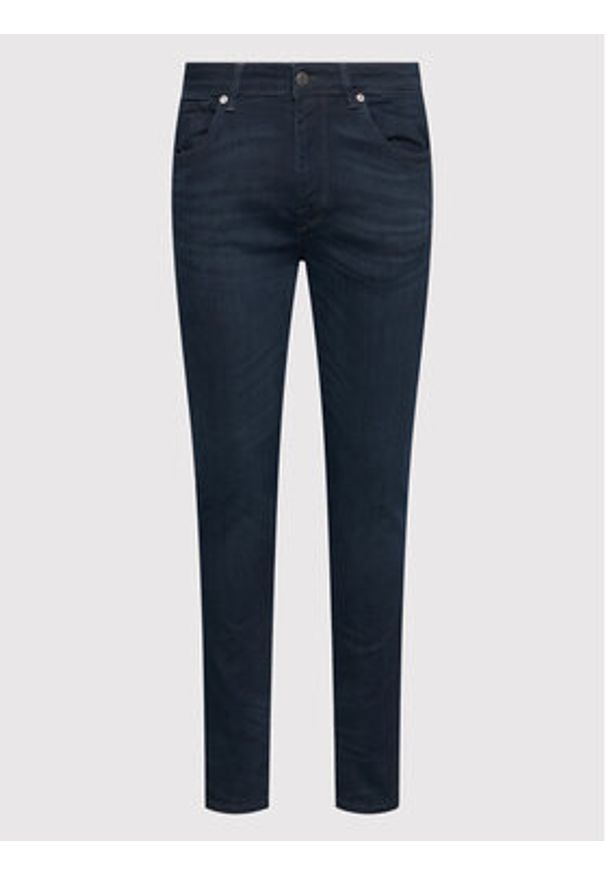 Selected Homme Jeansy Leon 16069648 Granatowy Slim Fit. Kolor: niebieski