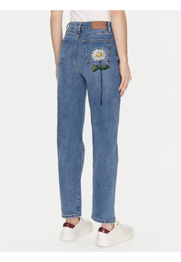 Desigual Jeansy Aike 24WWDD16 Niebieski Straight Fit. Kolor: niebieski