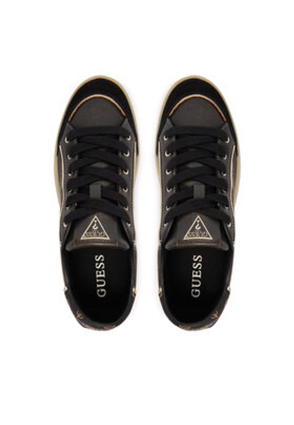 Guess Sneakersy FLPJHE FAL12 Czarny. Kolor: czarny. Materiał: skóra, syntetyk