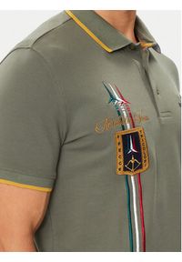 Aeronautica Militare Polo 241PO1763P191 Zielony Regular Fit. Typ kołnierza: polo. Kolor: zielony. Materiał: bawełna #2