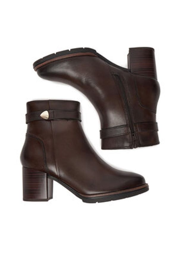 Lasocki Botki CEO-WB-TATIANA-26 Brązowy. Kolor: brązowy. Materiał: skóra