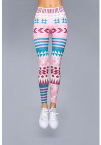 Legginsy sportowe damskie DEEP TRIP Network. Kolor: wielokolorowy