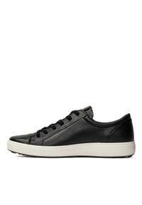 ecco - Sneakersy męskie czarne ECCO Soft 7 M. Kolor: czarny. Materiał: jeans, materiał, skóra, nubuk. Wzór: gładki #4
